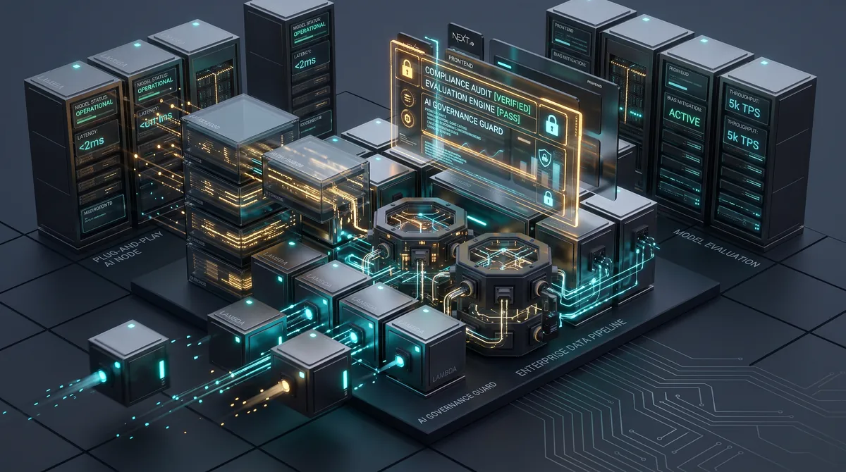 An AI assistant platform with audit and evaluation panels.
